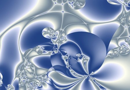 Fractal - fractal, abstract, texture, blue