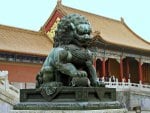 Bronze Statue in Forbidden City