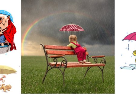 RAIN RAIN GO AWAY - cute, cartoons, adorable, child