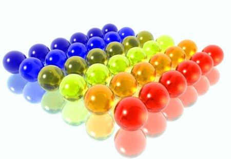 Balls - colors, rows, balls, glass