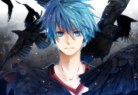 kuroko no basket - sports, ghost, comedy, kuroko tetsuya, anime, the generation of miracles, crows, manga