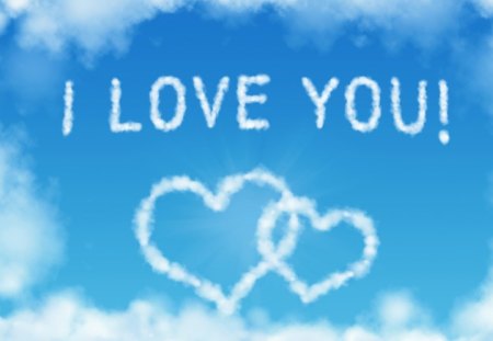 Love - clouds, nature, valentines day, love, sky, hearts