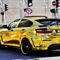 bmw x6 m hamann in gold