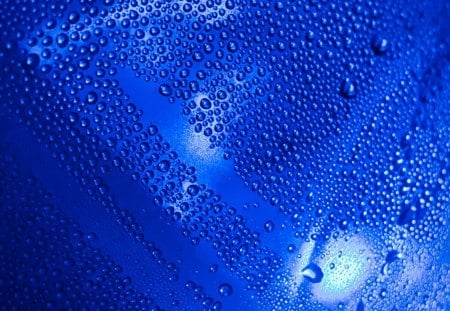 Blue - drop, drops, abstract, blue