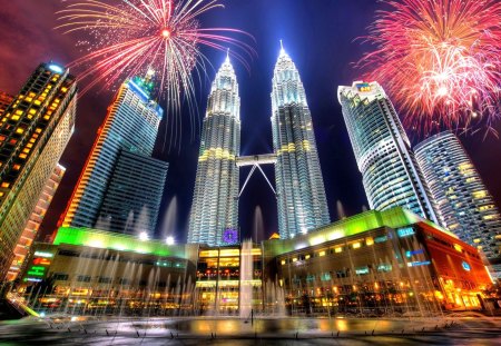 PETRONAS TWIN TOWERS,MALAYSIA - Petronas, Twin Towers, Malaysia, Kuala Lumpur, HD, city