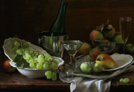 *** Still life *** - food, plates, fruits, fruit