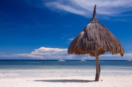 Ocean - Ocean, umbrella, beach, sky