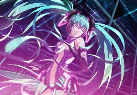 Hatsune Miku - vocaloid, anime, headphones, hatsune miku