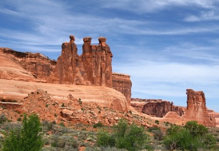 The Three Gossips - mountains, rocks, canyon, landscape, stones, nature