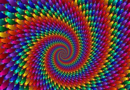 LOOKS LIKE SPIRAL IS MOVING - design, vivid, colors, beautiful