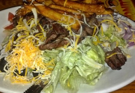 Pittsburgh Steak Salad - salad, Pittsburgh Steak Salad, steak salad, steak