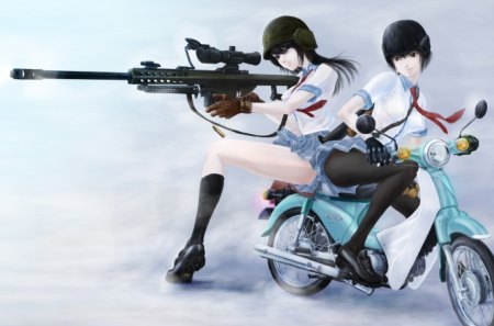 Ready Set Fire! - girls, 50 cal, bike, cant think of a fourth