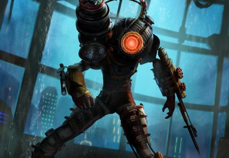 Bioshock 2 - Big sister, Bioshock, Big Daddy, little sister, video game