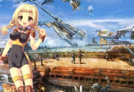 ~Penelo~ - final fantasy 12, airship, square enix, penelo, girl, video game