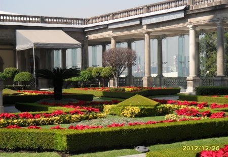 JARDINES DEL CASTILLO - hermoso, castillo, jardines, naturaleza