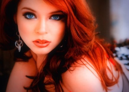 Beauty - face, pretty, model, girl, redhead