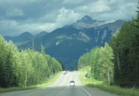 The Rockies mountains in BC - Canada 25 - Mountains, clouds, Rods, trees, green, photography, snow, summits