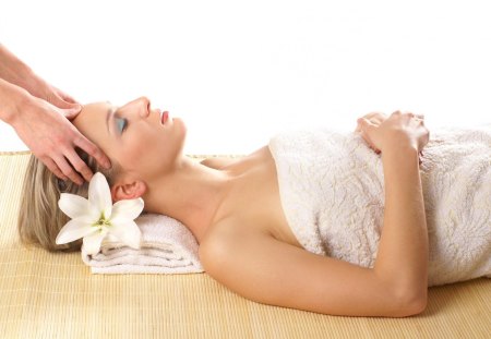 Beauty spa treatment - beauty, relaxing, massage, towel, spa, flower