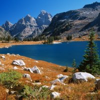 Grand Teton And Lake Solitude  Wyoming