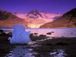 Icebergs At Sunrise  Derickson Bay  Alaska