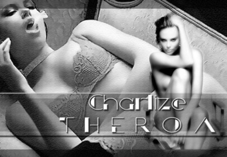 Charlize Theron - charlize theron, beautiful, model, bw, actress