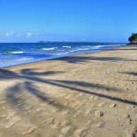 Shadows on the beach