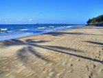 Shadows on the beach