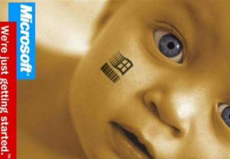 Cute? - microsoft, baby, tatoo, wallpaper