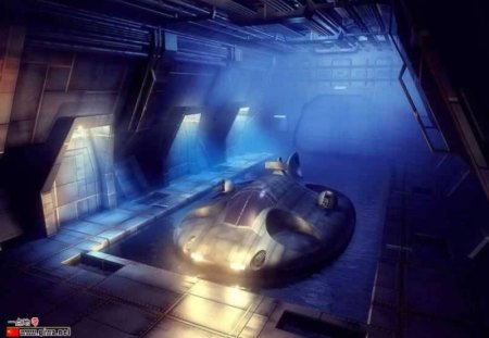 Adventure Sub - lights, building, water, submarine, adventure