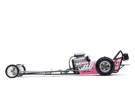 The Old Master 1967 Top Fueler - Pink, Front Engine, Racer, Classic