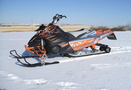 Yamaha Sled - ride, Snowmobile, sled, thrill