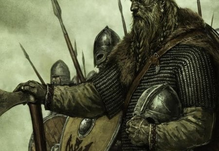 Preparing for battle - celtic, nordic, viking, north, warrior, war, myth