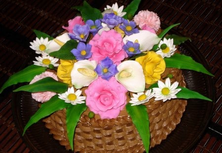 Decorative cake - sweets, cake, desserts, decorative, delicious, food, flowers