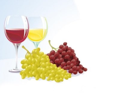 Grape wine - wine, drinks, grape, food, glass