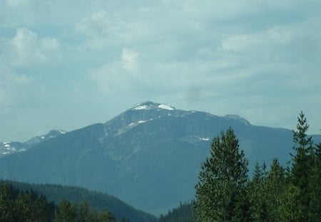 The Rockies mountains in BC - Canada 74 - mountains, white, sky, clouds, photography, trees, summits, snow, green