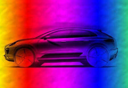 a new porsche suv - porsche, cars, colour, design, suv, new