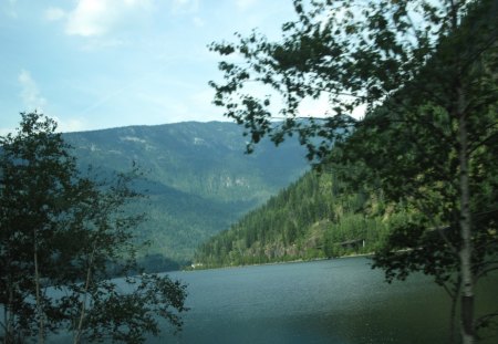 The Rockies mountains in BC - Canada 91 - white, sky, lakes, mountains, clouds, photography, trees, green