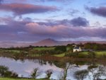 lake on a farm in ireland