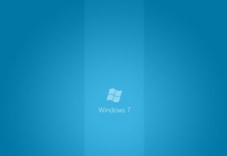 Windows 7 Blue - microsoft, blue, windows, plain, hd, simple