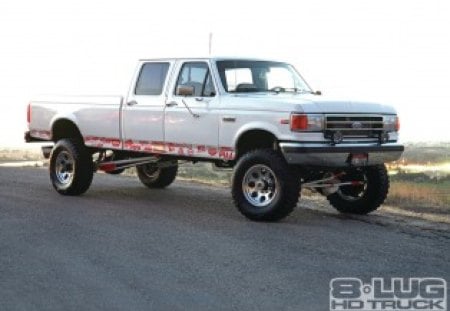 GR8WHYT - white, ford, lift, truck