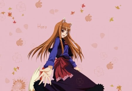 ~Take My Hand~ - wolf, wolf ears, pretty, anime, long hair, wolf tail, spice, holo