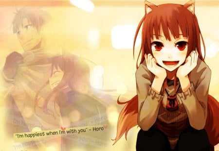 ~Spice & Wolf~ - anime, kraft lawrence, spice and wolf, holo