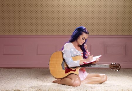 Katy Perry - actresses, katy perry, people, guitar, music, singer, songwriter, entertainment, beautiful, celebrity