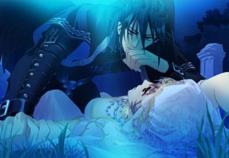 Miku & Sou - cg, game, arabian, couple, night