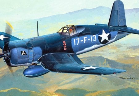 F4U - aircraft, war, wallpaper, other, military