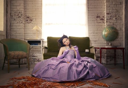 *** The purple dress ... *** - actressa, purple, people, model, actresses, female, dress