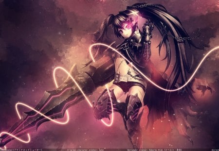 Insane Black Rock Shooter - anime, anime warrior, ibrs, insane black rock shooeter