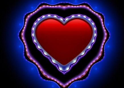 â€..TRULY RED HEART..â€ - dazzling, red heart, heart, colorful, fractal art, pretty, digital art, cute, truly heart, love, light, winter, truly red heart, lovely, chic, sparkle, glow, abstract, holidays, creations, valentines, 3d, raw fractals, beautiful, splendor, sweet, colors