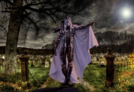 Darkness - cloud, cementary, men, blackground, hdr