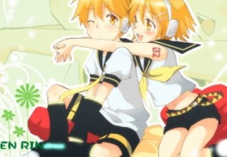 Len & Rin - 02, kagamine rin, vocaloid, kagamine len, project diva